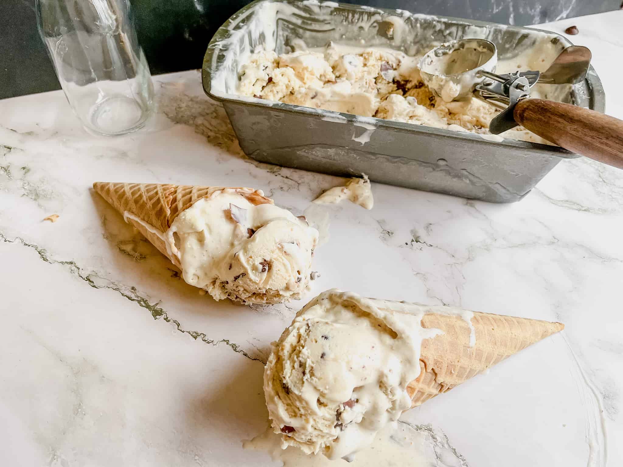 The ultimate ice cream with ice cream cones