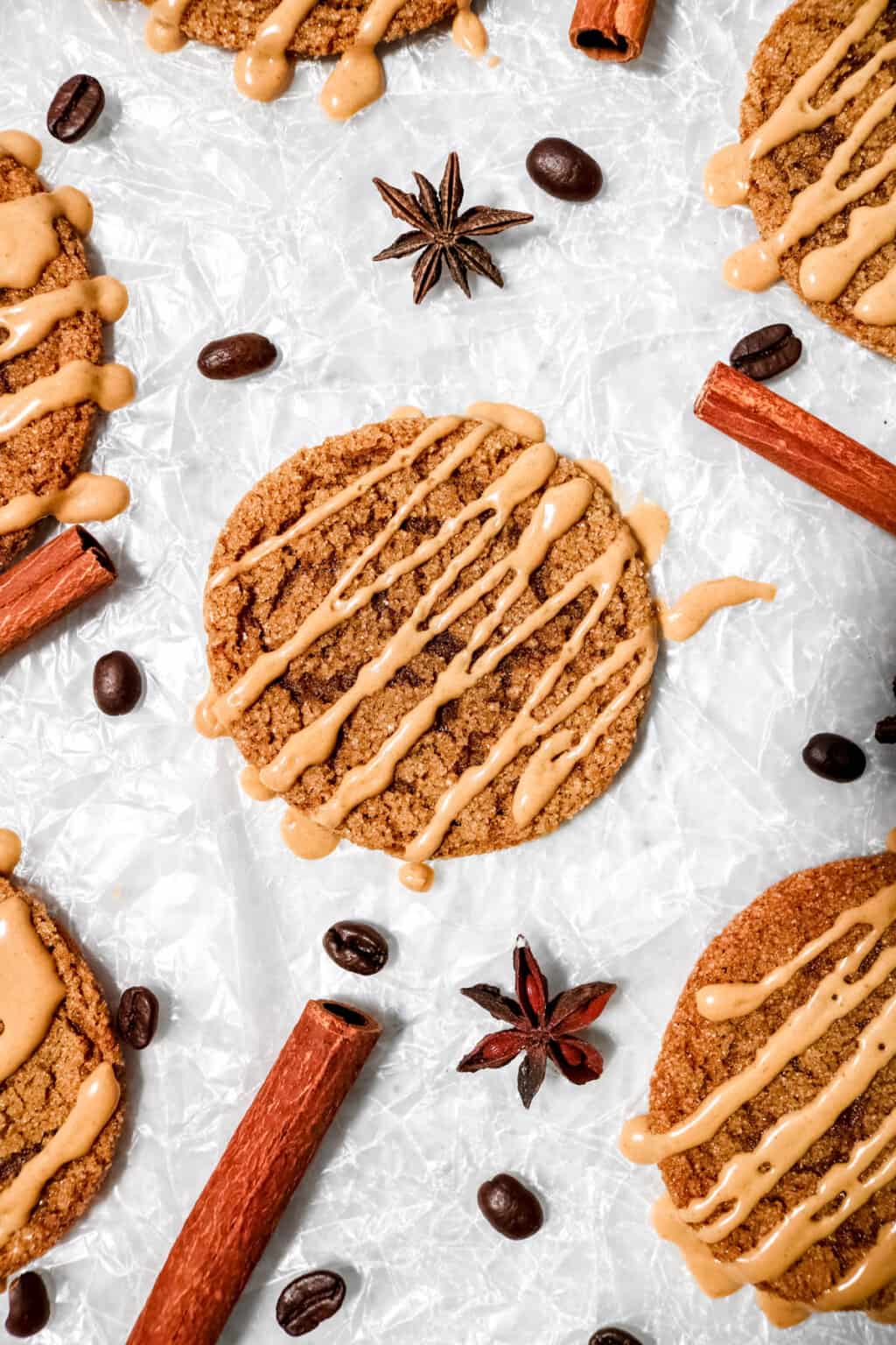 Gingerbread Latte Cookies with Espresso Icing Andee's Apron