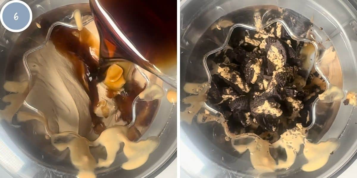 Adding Kahlua and Oreos to espresso ice cream.